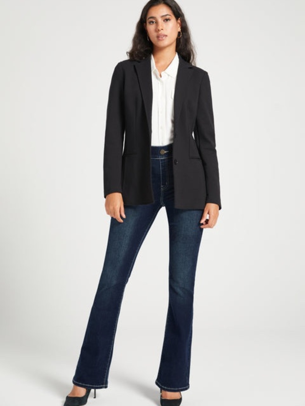 Betabrand Classic Blazer Single button Stretch Ponte NWOT